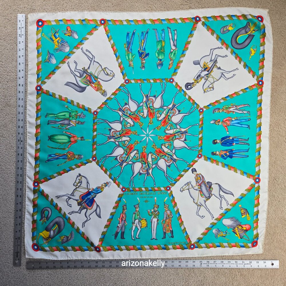 HERMÈS L'Armee Imperiale Russe de 1816 a 1916 Silk Scarf Hand Rolled Twill - Picture 2 of 16